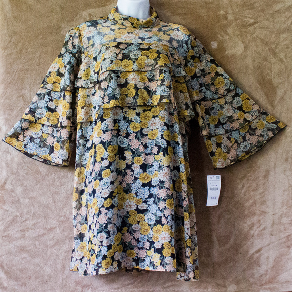 Zara Dresses & Skirts - NWT Zara Ruffled Floral Dress Midi